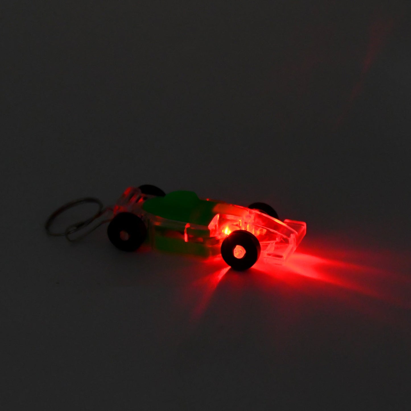 Cars Shape Keychain With On Off Button Led Flashing Light (1 Pc)