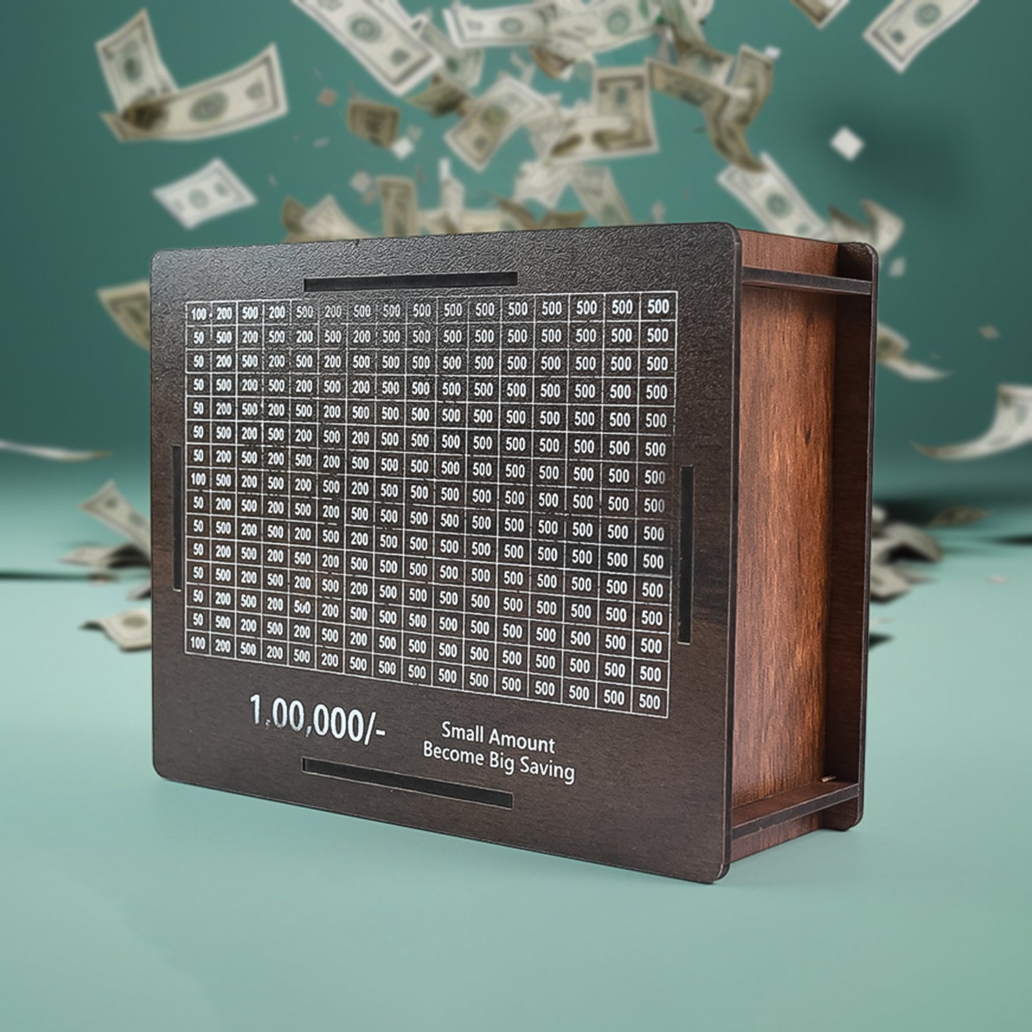 Wooden Money Bank Money Box (1 Pc Pen Not Included)